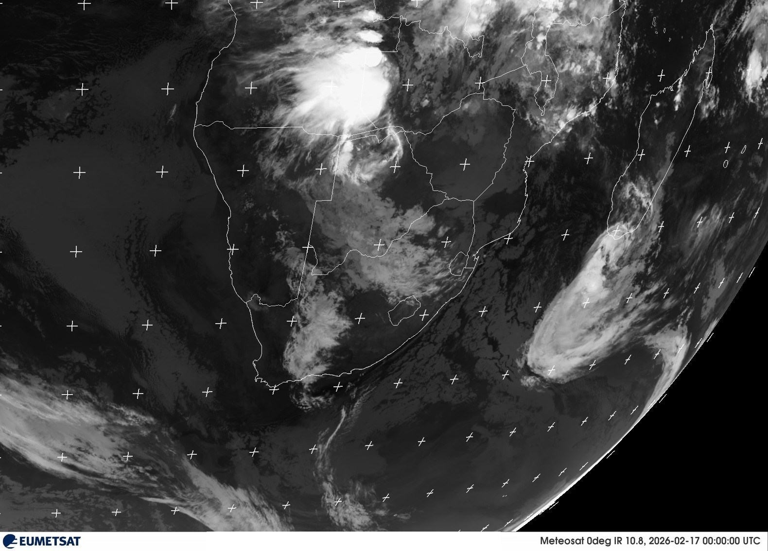 Southern Africa Infrared Image